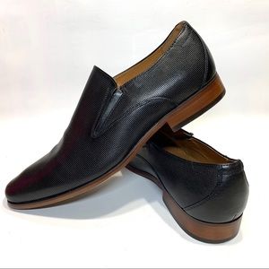 ALDO Mens Grey Textured Dress Shoes Mens 10.5